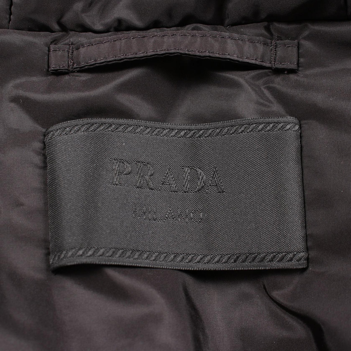PRADA Re-Nylon Hooded Padded Nylon Black Size M