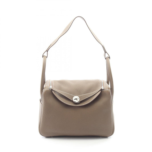 HERMES Lindy 30 Etoupe Shoulder Bag Gray