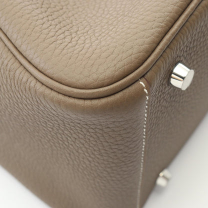 HERMES Lindy 30 Etoupe Shoulder Bag Gray