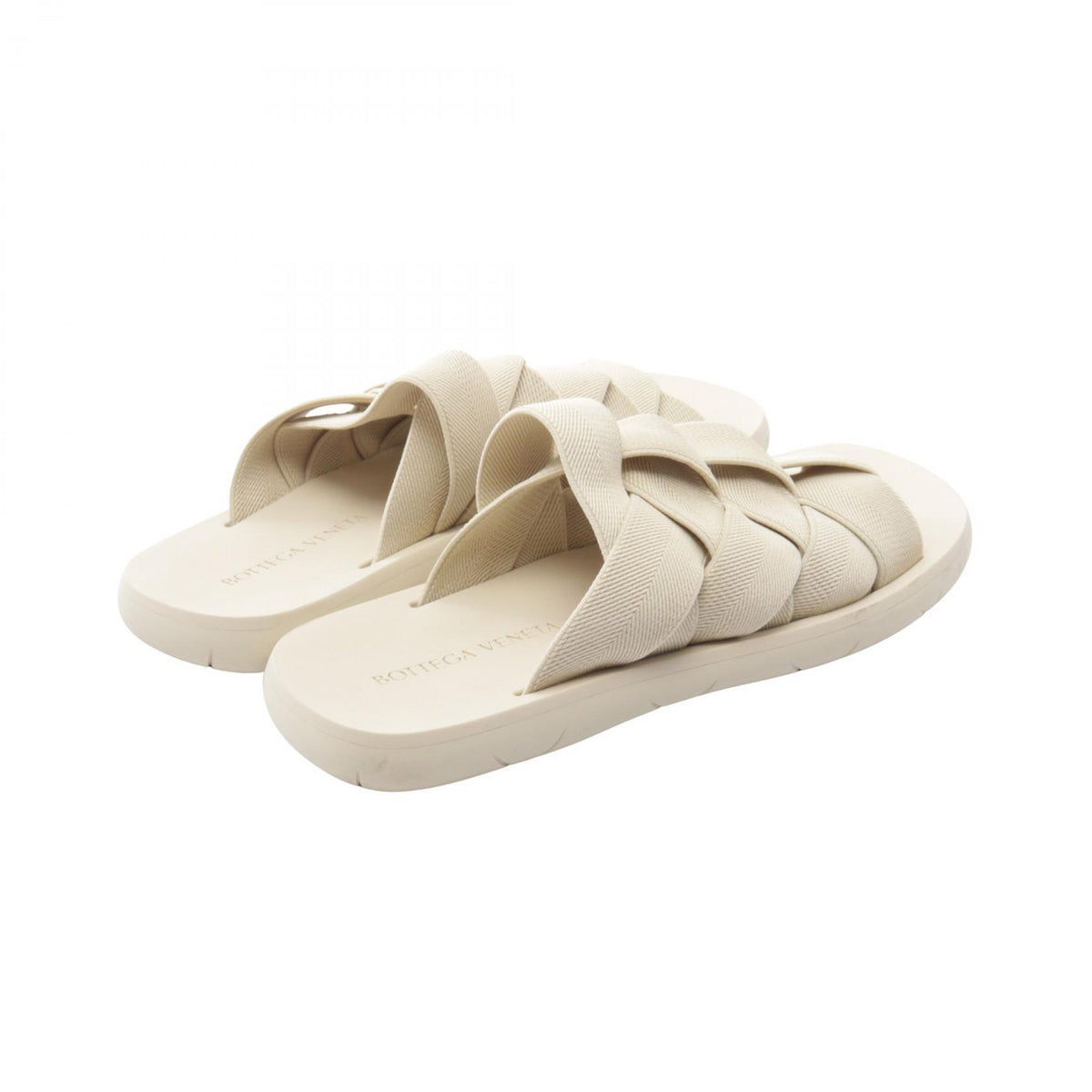 BOTTEGA VENETA Starfish Fabric Sandals Beige Size EU 39
