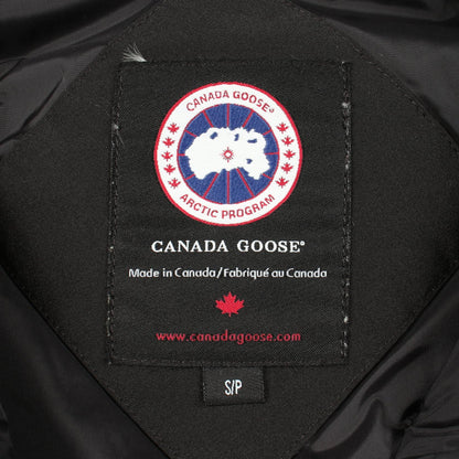 CANADA GOOSE BRONTE PARKA Hooded Down Jacket Black Size S