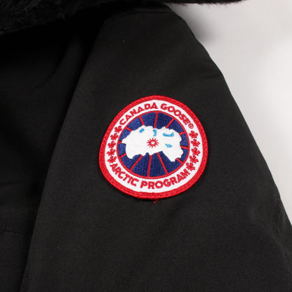 CANADA GOOSE BRONTE PARKA Hooded Down Jacket Black Size S