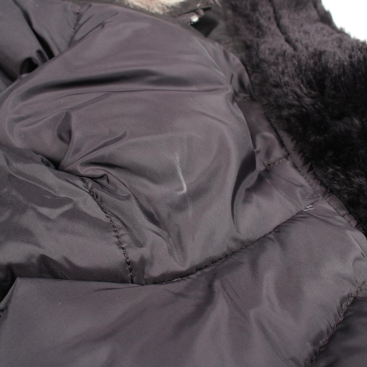 CANADA GOOSE BRONTE PARKA Hooded Down Jacket Black Size S