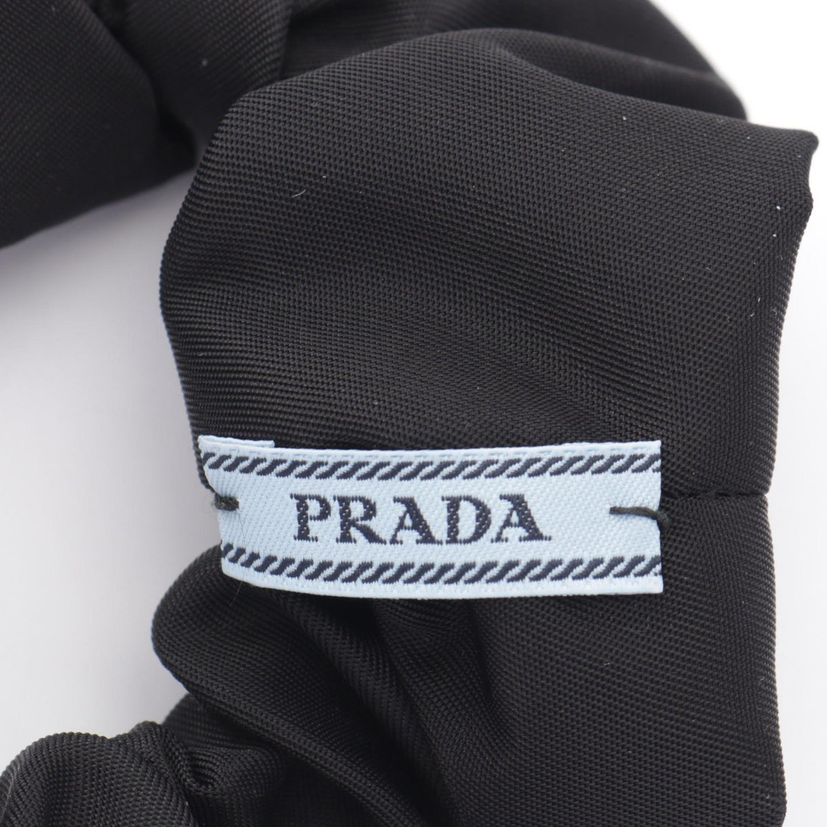 PRADA Re-Nylon Scrunchie Black