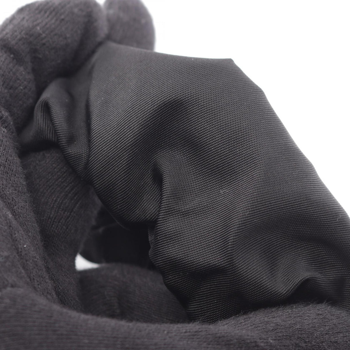 PRADA Re-Nylon Scrunchie Black