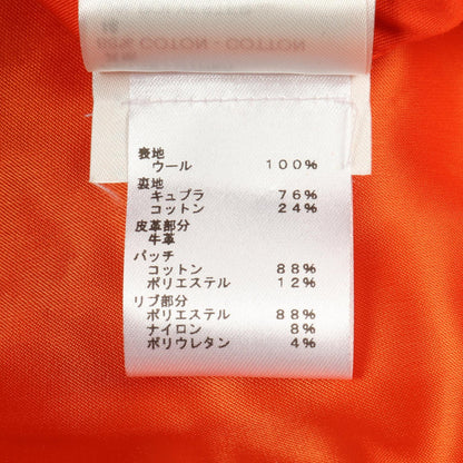 LOUIS VUITTON Mini Varsity Wool Jacket Orange Size 46
