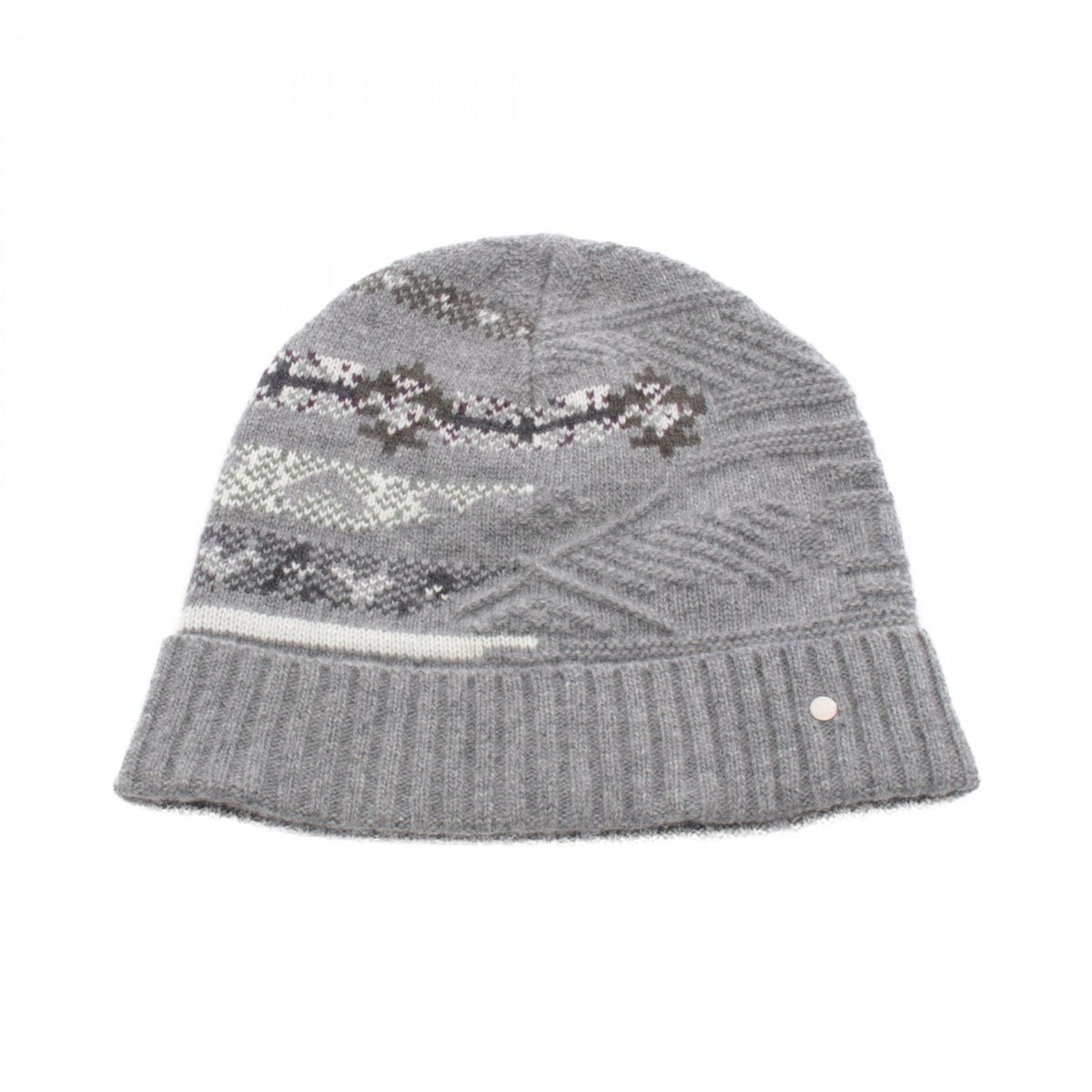 HERMES Sellier Button Wool Cashmere Knit Cap Size S