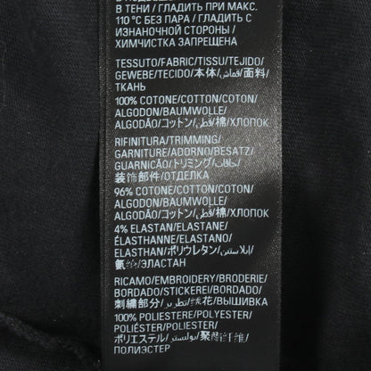 BALENCIAGA Logo Embroidered Cotton Long Sleeve T-Shirt Gray Size 3