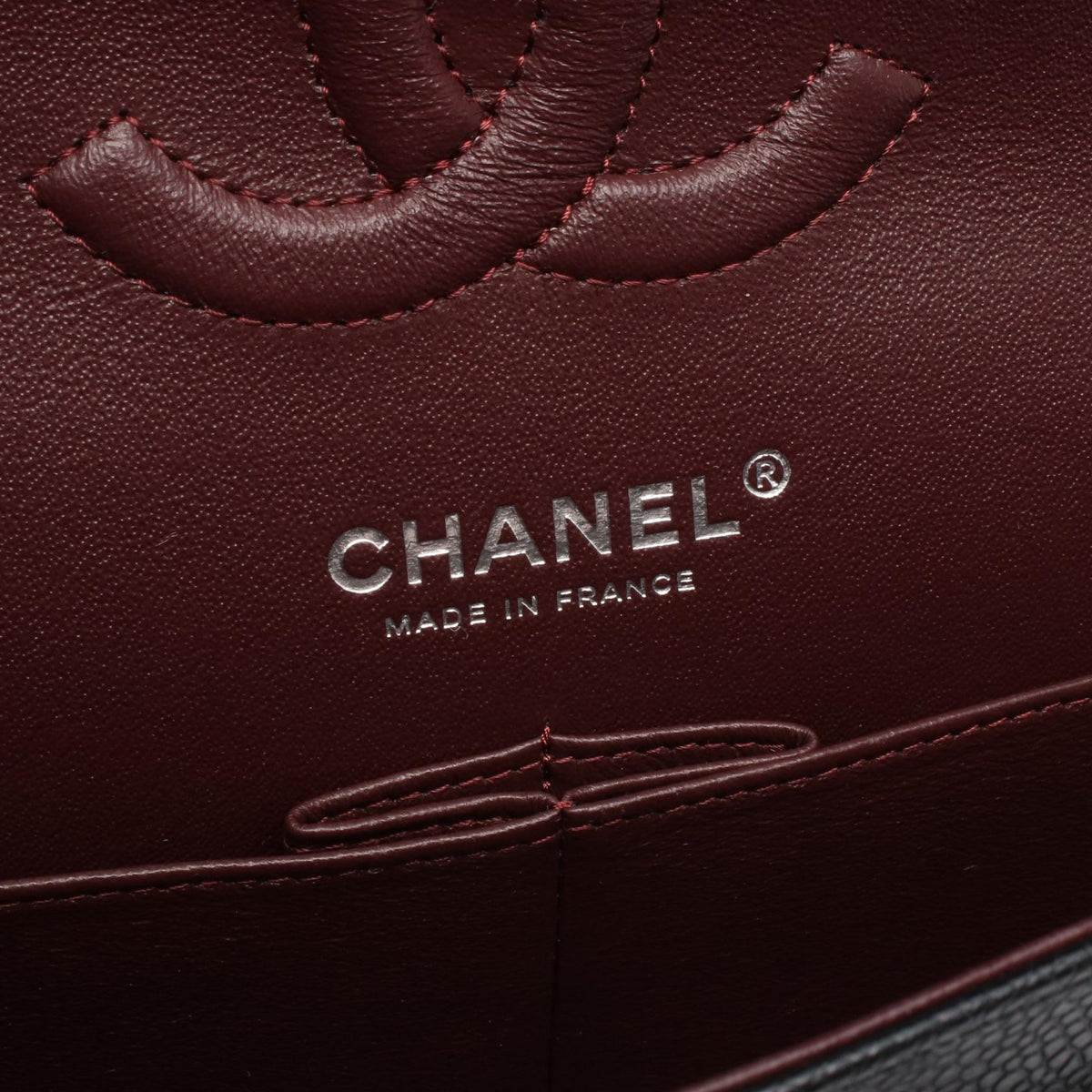 CHANEL Black Caviar Skin Shoulder Bag