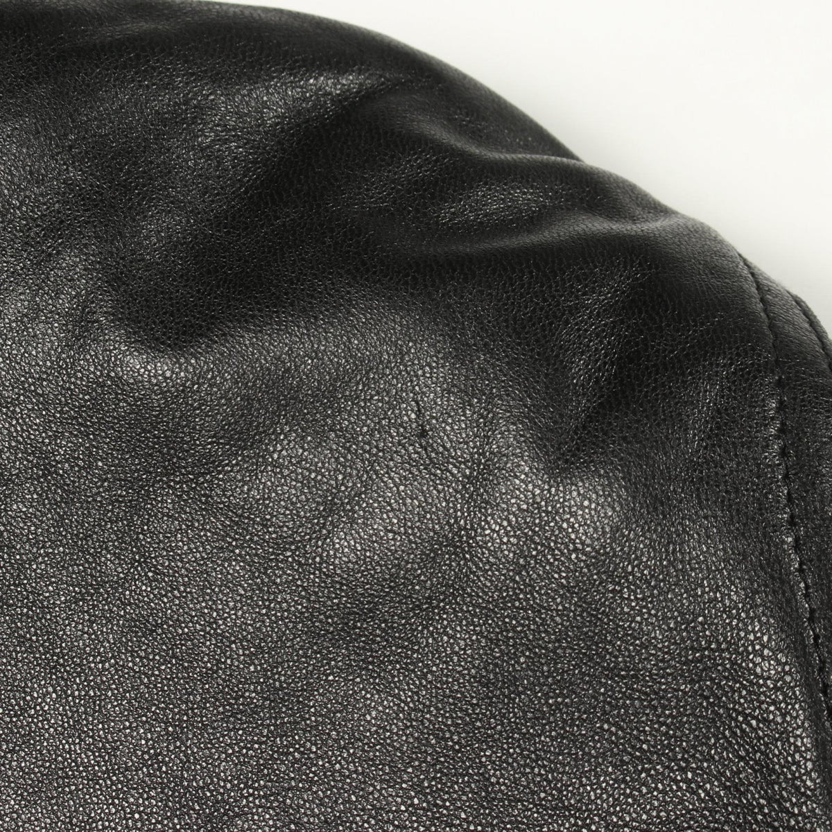 GUCCI Single Leather Riders Jacket Black Size 44