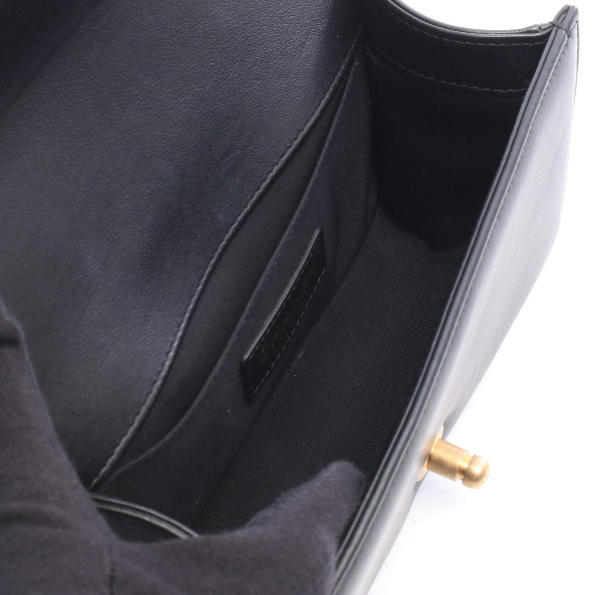CHANEL Boy Chanel Leather Bag Black