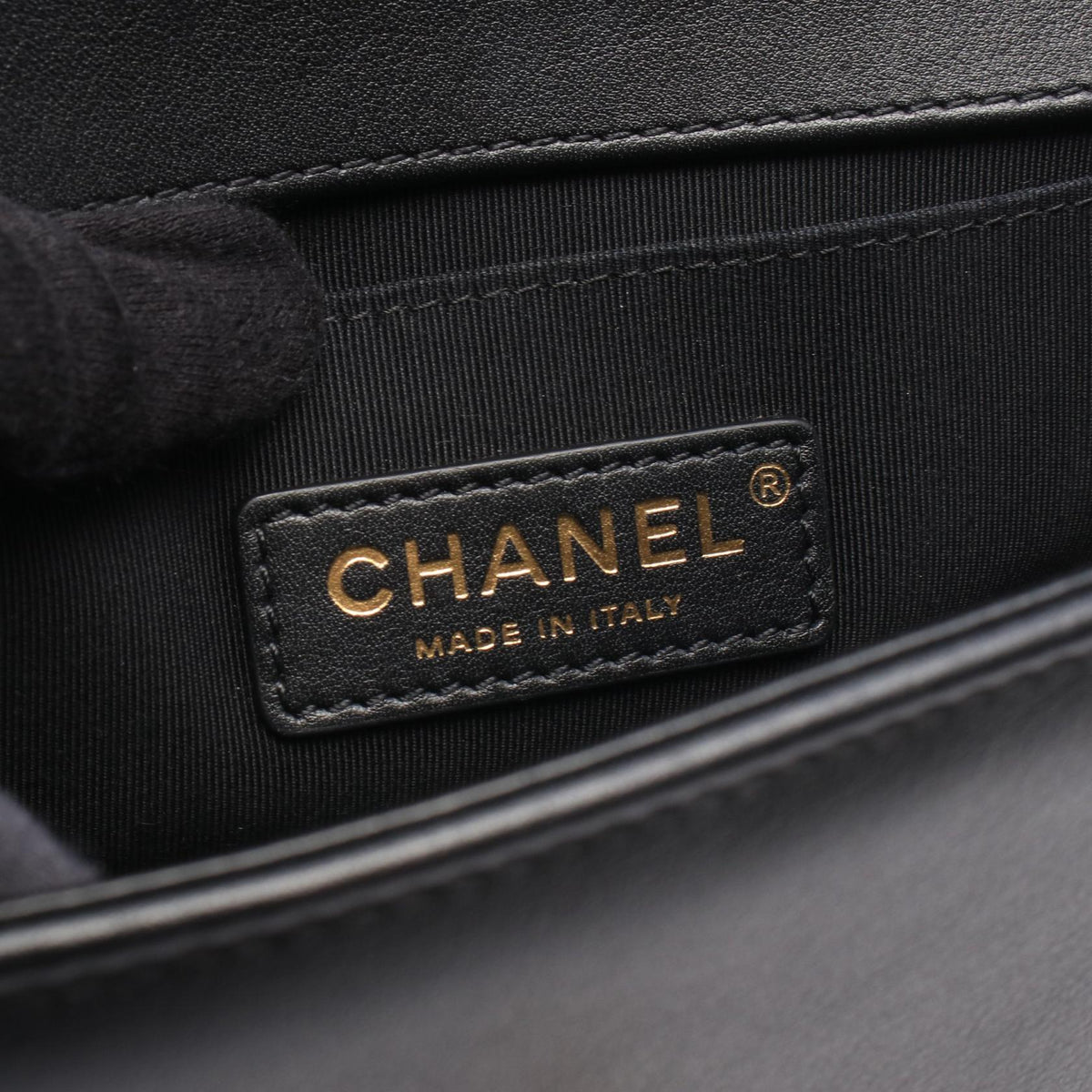 CHANEL Boy Chanel Leather Bag Black
