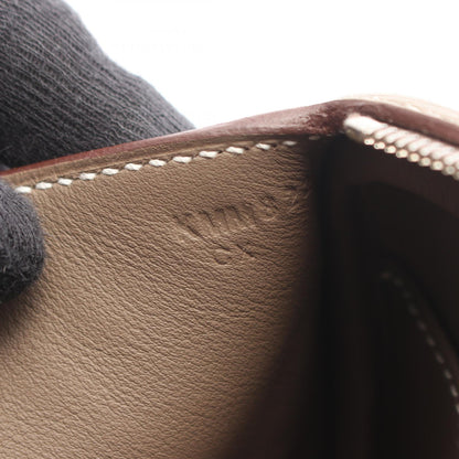 HERMES Lindy Mini Etoupe Shoulder Bag Gray