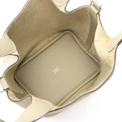 HERMES Picotin Lock PM Clemence Bag Green