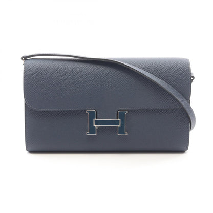 HERMES Navy Blue Constance Shoulder Bag
