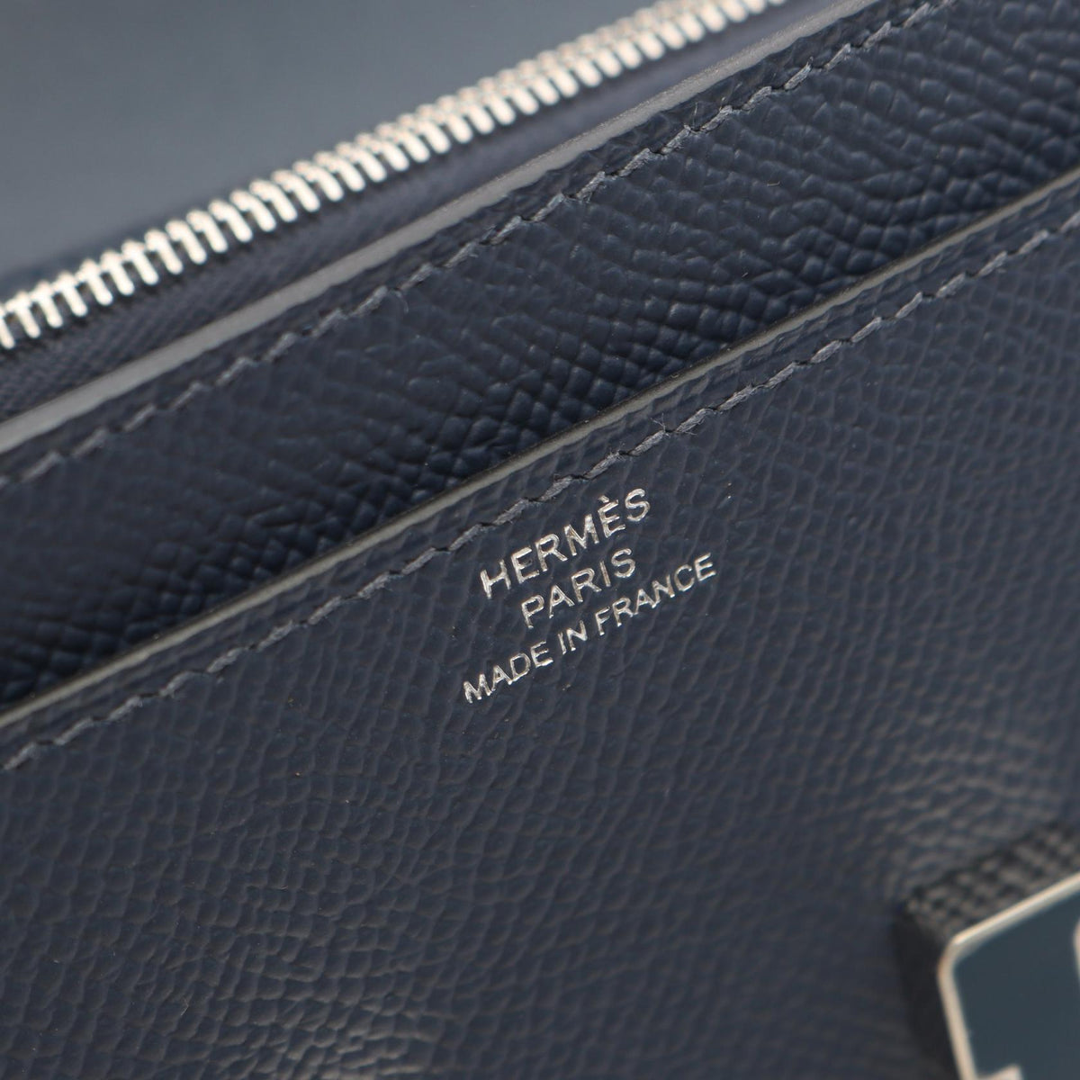 HERMES Navy Blue Constance Shoulder Bag