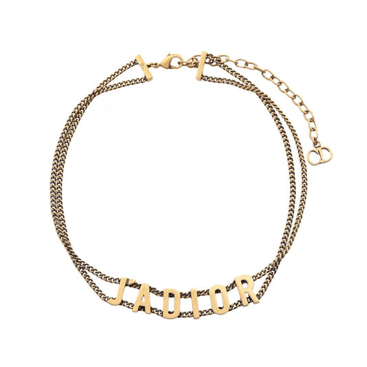 Dior J'A DIOR Double Strand Plated Choker