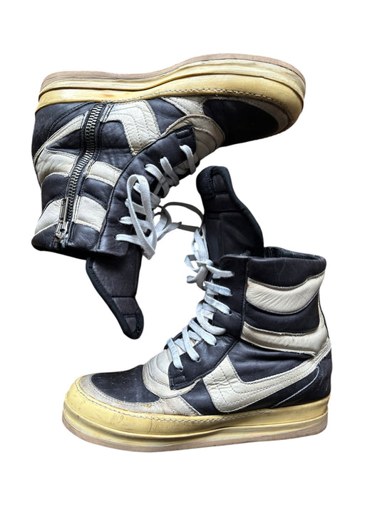 rick owens AW07 Oreo Dunk Hi-Top Sneakers