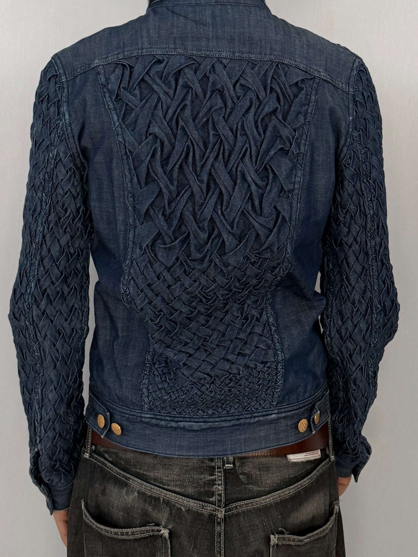 Vintage XAMPAGNE Blue Trucker Jacket Size 1