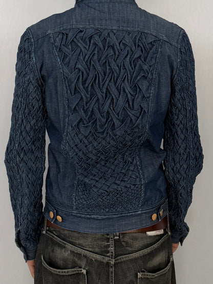 Vintage XAMPAGNE Blue Trucker Jacket Size 1