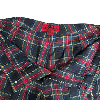 Vintage TRIPP NYC Tartan Check Bondage Pants Size 32
