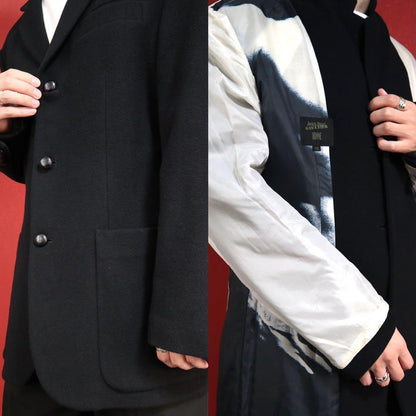 Jean Paul GAULTIER Eden Reversible Wool Coat Size 48