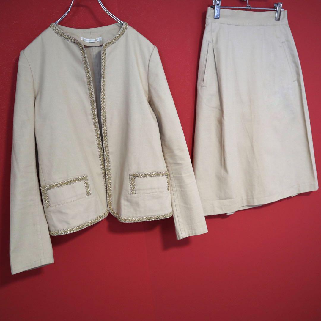 Yohji Yamamoto Beige Decorative Cotton Suit Size 1
