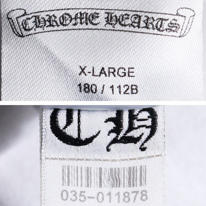CHROME HEARTS Arm Logo Pullover Hoodie White Size XL