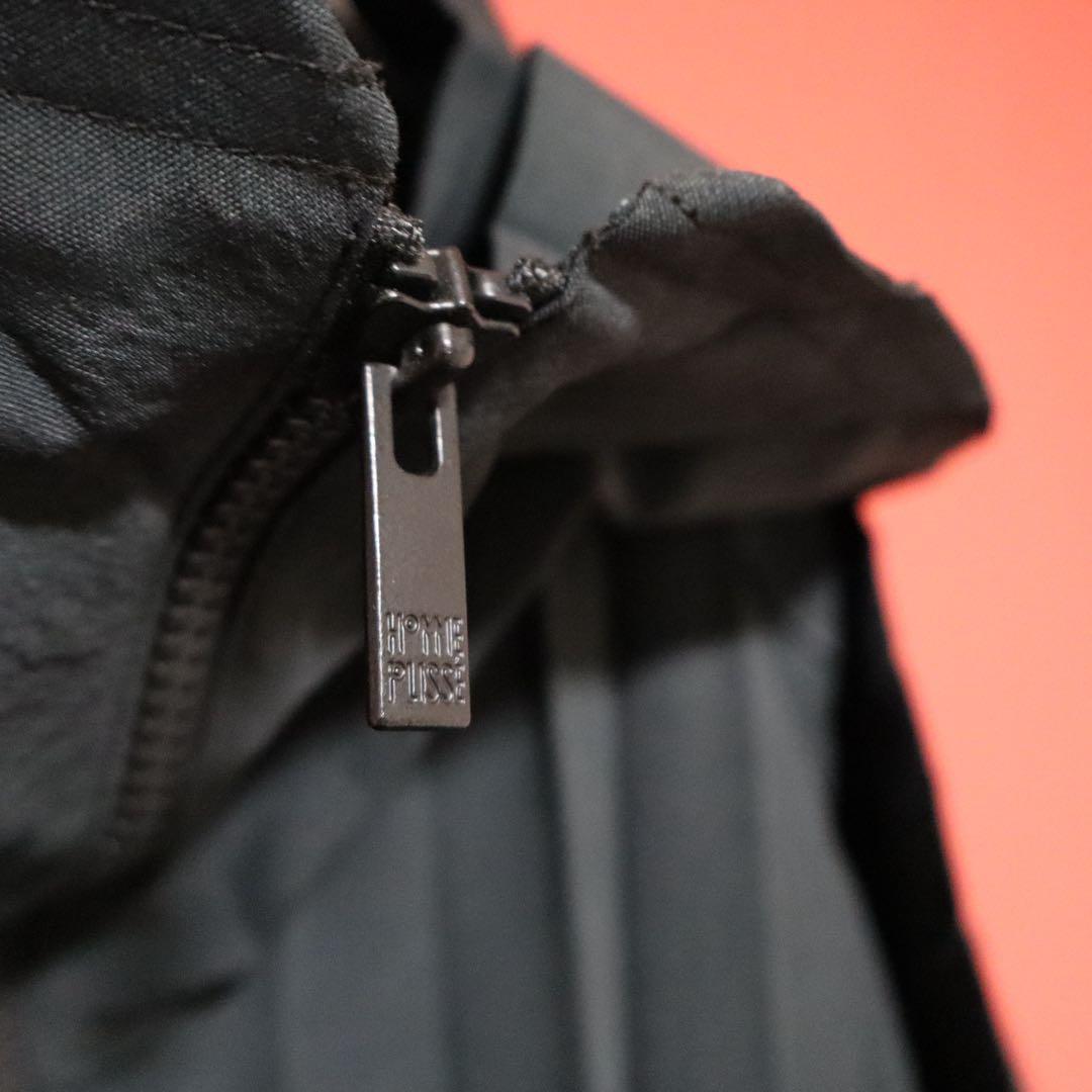 HOMME PLISSE ISSEY MIYAKE 24SS Pleated Hooded Coat Size 1