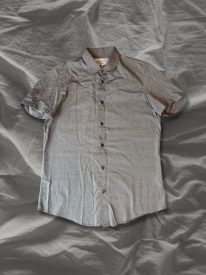Maison Martin Margiela SS13 Deconstructed Shirt Gray Size S