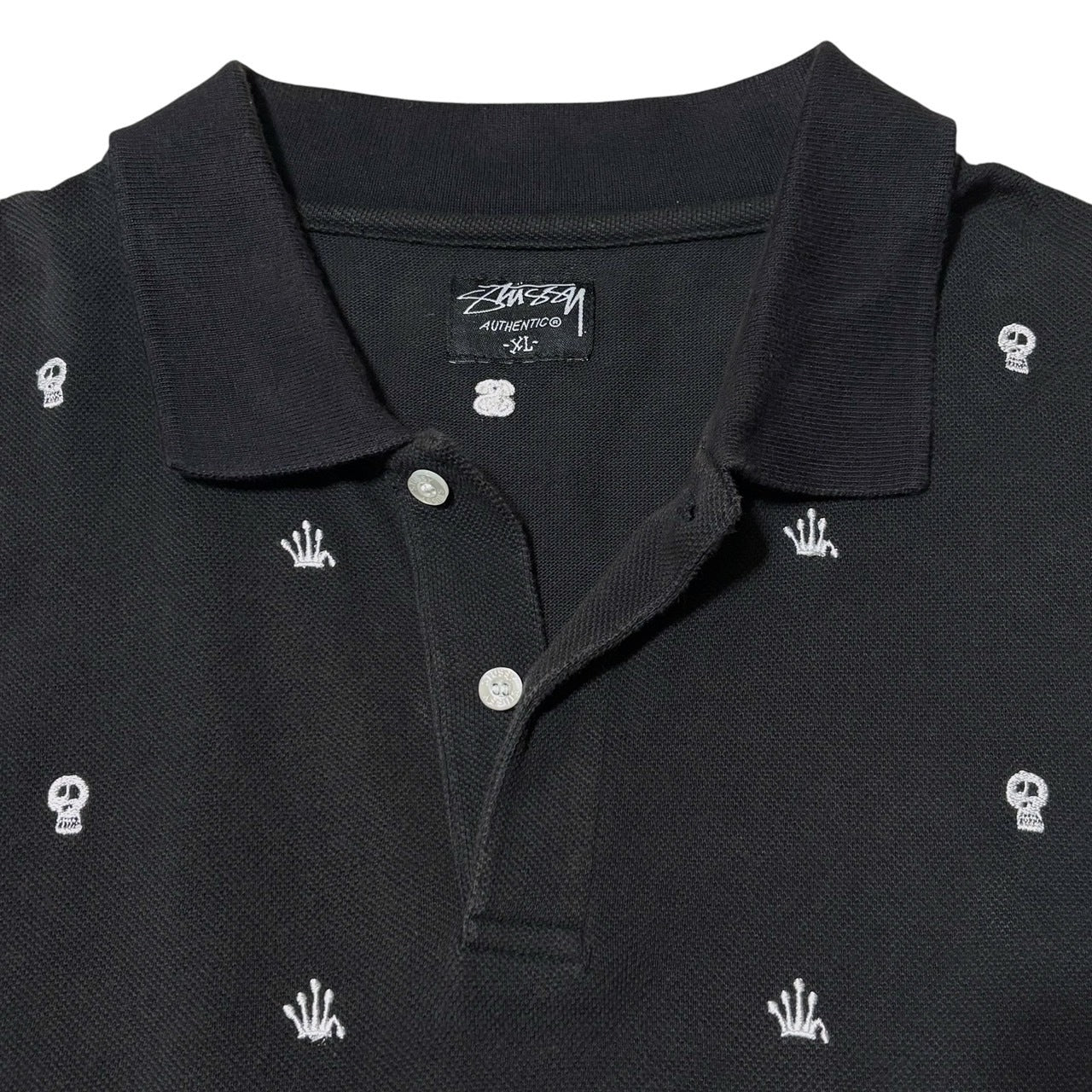 Stussy 00s S/S Polo Shirt Size XL