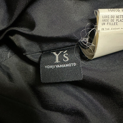 Y's Dark Gray Cashmere Blend Wool Long Coat