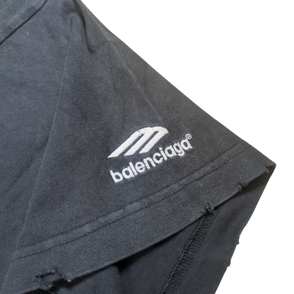 BALENCIAGA Speed Hunters Destroyed Oversized T-Shirt Size 2