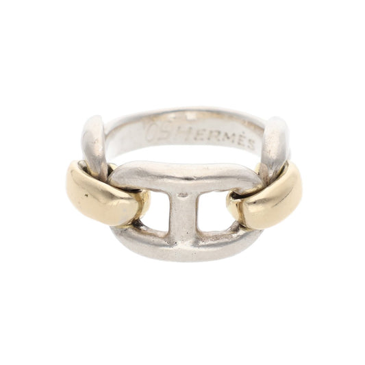 Hermes HERMÈS Silver Gold 925 750 Ring