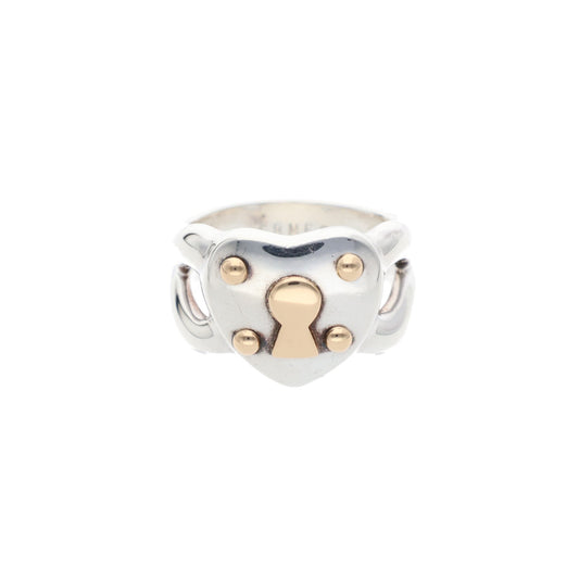 Hermes HERMÈS 925 Silver Gold Ring
