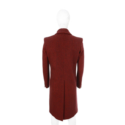 RAF SIMONS 1999 A/W Bordeaux Wool Coat Size 46