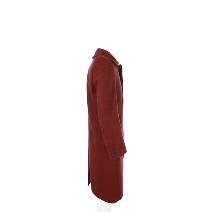 RAF SIMONS 1999 A/W Bordeaux Wool Coat Size 46