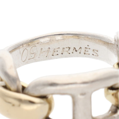 Hermes HERMÈS Silver Gold 925 750 Ring