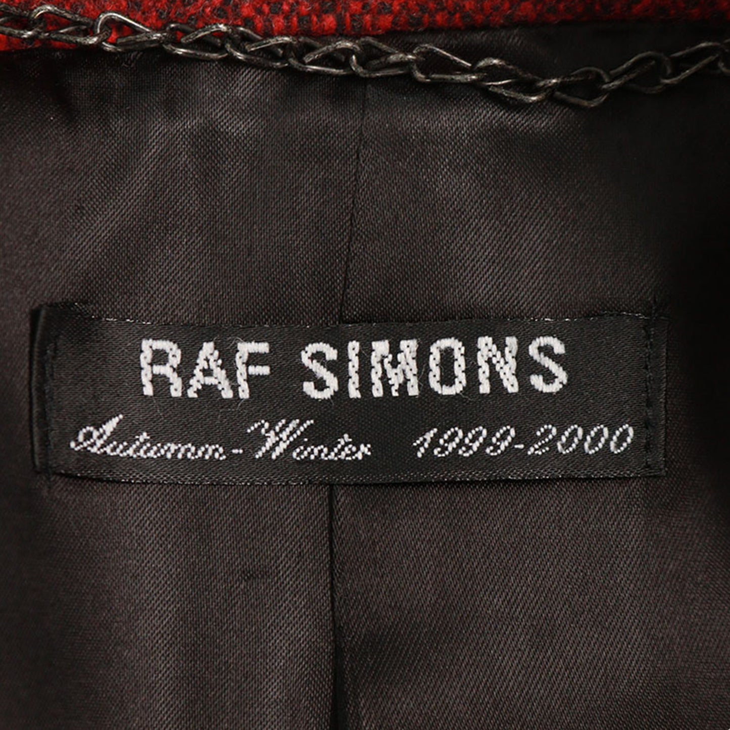 RAF SIMONS 1999 A/W Bordeaux Wool Coat Size 46