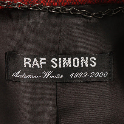 RAF SIMONS 1999 A/W Bordeaux Wool Coat Size 46