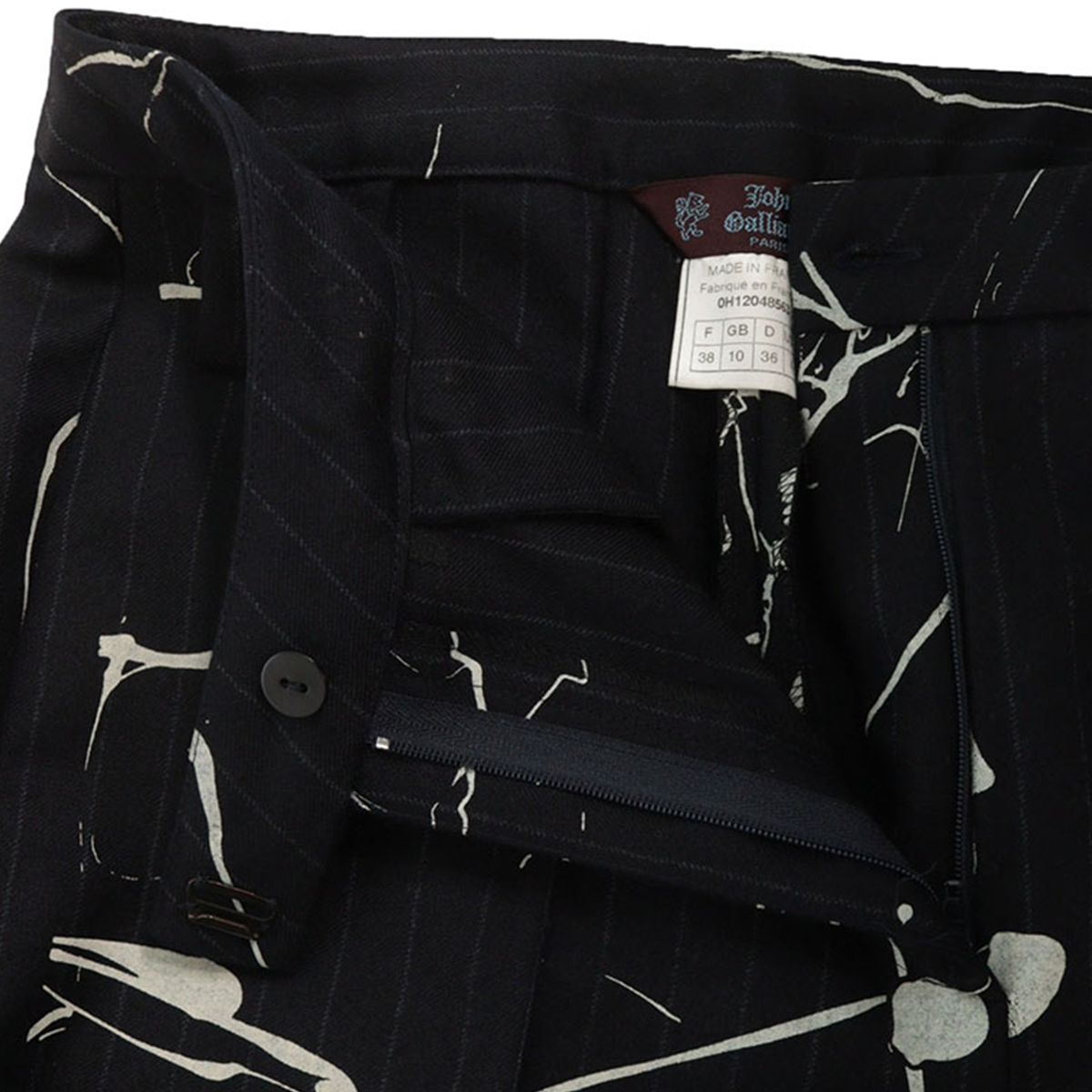 JOHNGALLIANO Multi Wool Pants Size 38