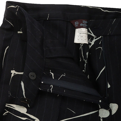 JOHNGALLIANO Multi Wool Pants Size 38