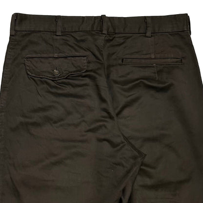 COMME DES GARCONS HOMME SS03 Cotton Trousers Brown Size M