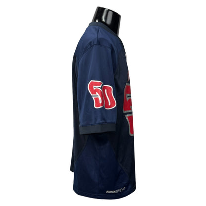 DIME Navy Paneled "50" Numbering Football Shirt Size M