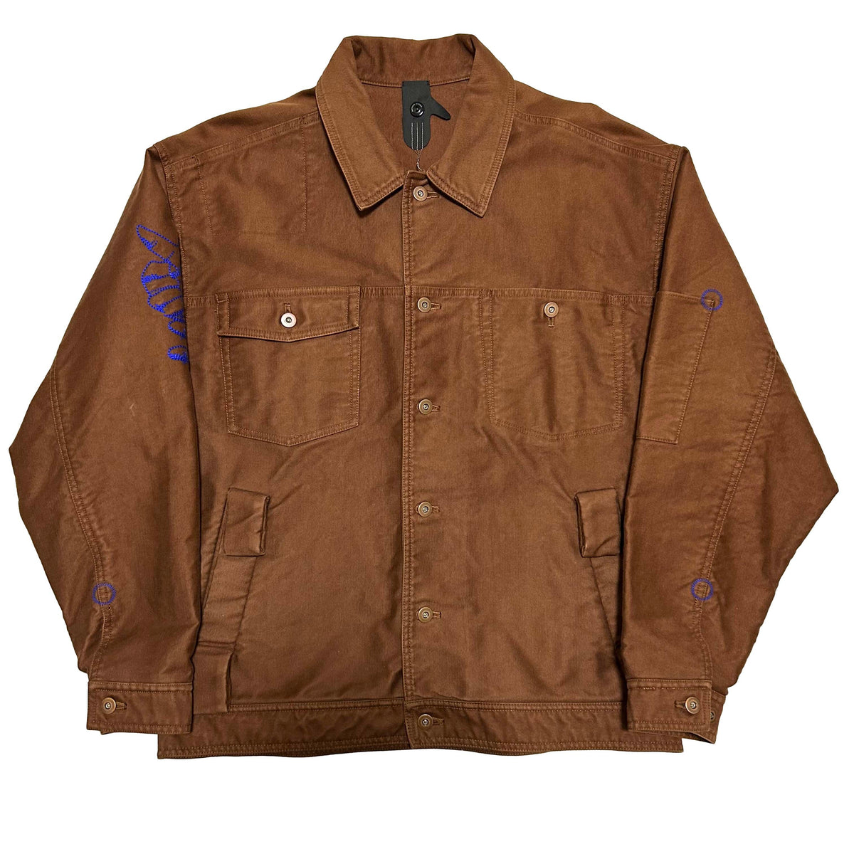 BERNHARD WILLHELM AW18 Cotton Workwear Jacket Brown Size M
