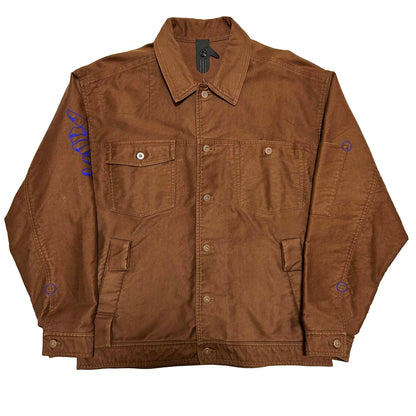 BERNHARD WILLHELM AW18 Cotton Workwear Jacket Brown Size M
