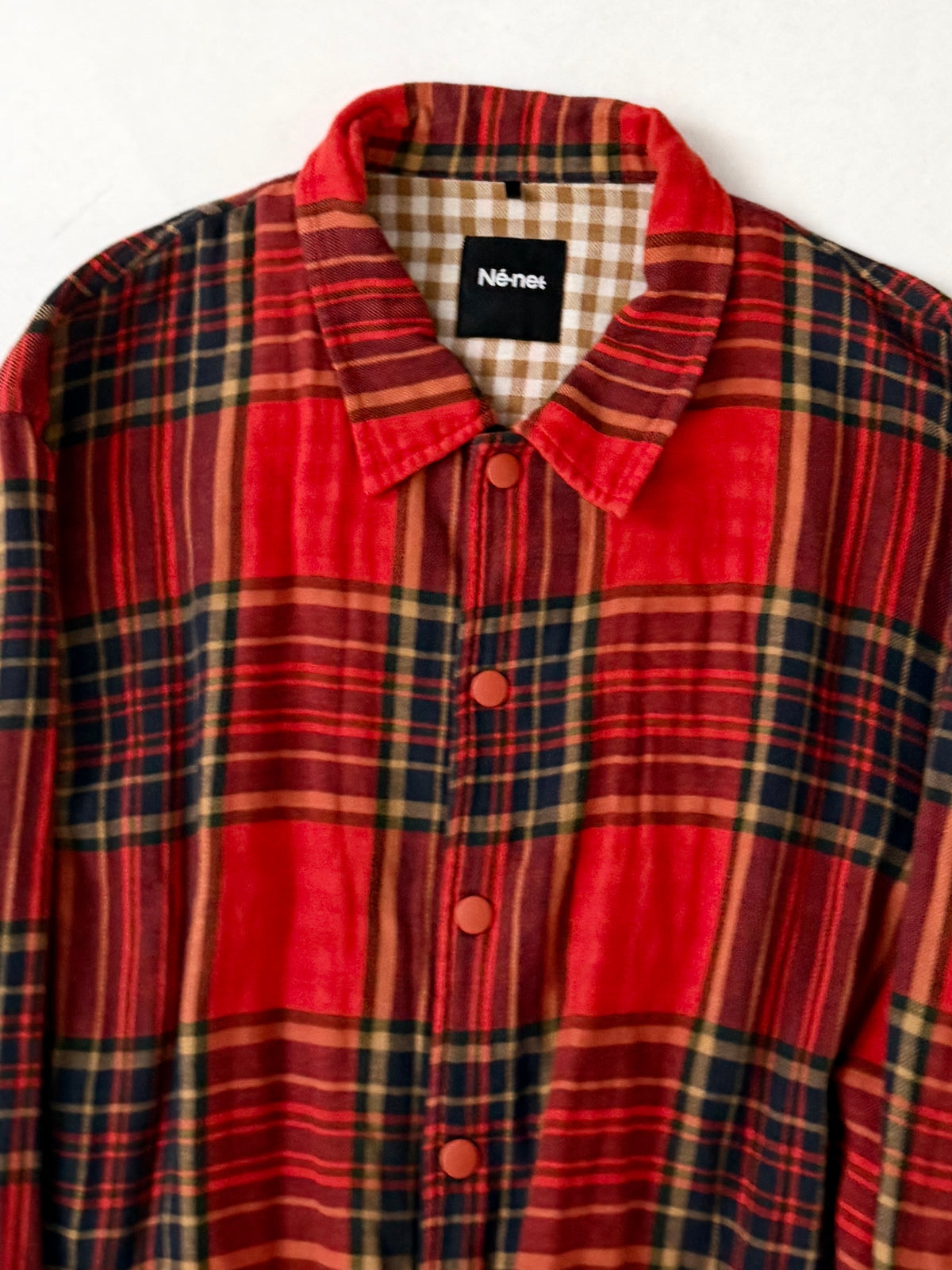 Ne-net Cotton Check Design Jacket Size 2