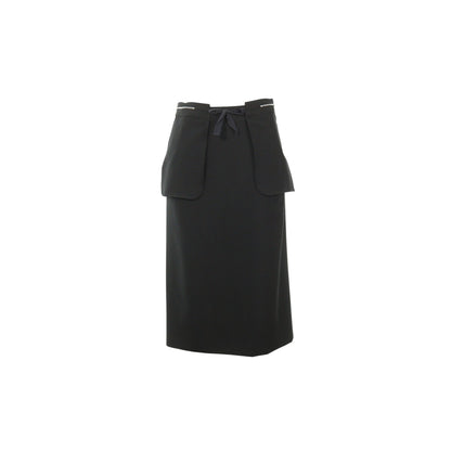 Maison Martin Margiela 2003 S/S Black Wool Skirt Size 38