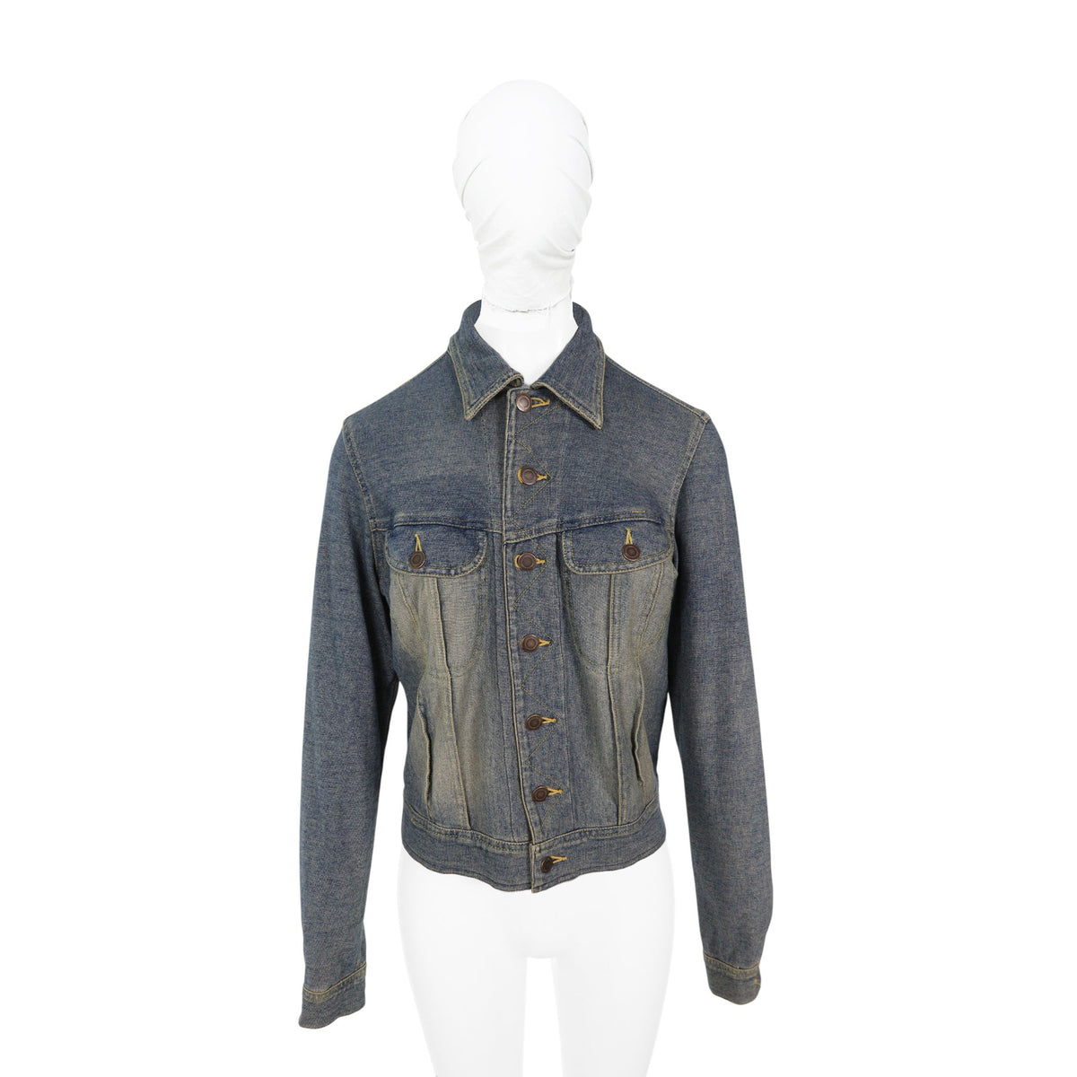 UNDERCOVER 2004 S/S Blue Cotton Long Sleeve Shirt Size M