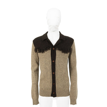 NUMBER (N)INE 2002AW Gray Brown Wool Knit Sweater Size 2